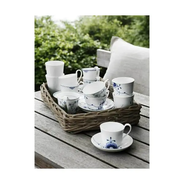 Royal Copenhagen Hvid Riflet Termokopper - 4 Stk. 7 Royal Copenhagen Hvid Riflet Termokopper - 4 Stk. - Billede 5