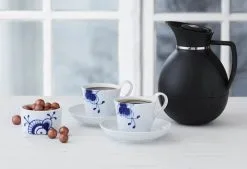 Royal Copenhagen Blå Mega Riflet Kopper - 2 Stk.