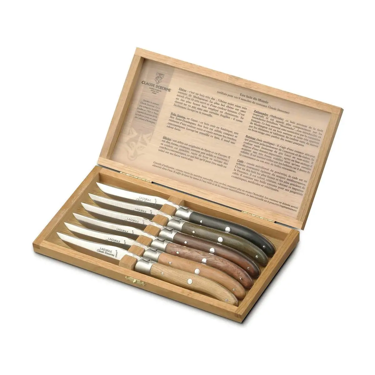 Claude Dozorme Lagiuole Steakkniv - 6 Stk. 3 Claude Dozorme Lagiuole Steakkniv - 6 Stk.