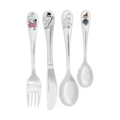 Arabia Mumi Bestiksæt Mumifamilien - 4 Dele