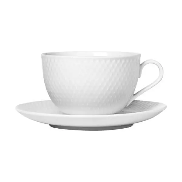 Lyngby Porcelæn Rhombe Tekop M. Underkop 3 Lyngby Porcelæn Rhombe Tekop M. Underkop